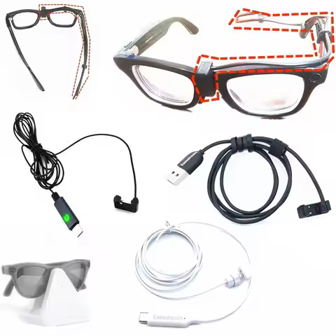 USB / Type-C Charging Cable Support Direct Charge Without Case & Continuous Power for Ray-Ban Meta G