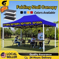 10x10FT Night Market Folding Canopy Full Set Khemah Niaga Heavy Duty Canopy Kanopi Bazar Payung Niag