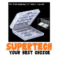 2A 3A Battery Case Clear Box Holder 2AA/ 3AAA Cell Battery Storage Box