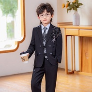 Children Suit Boy Host Piano Singing Stage Costume Flower Girl One Year Old Dress Boy Sequin Suit 10