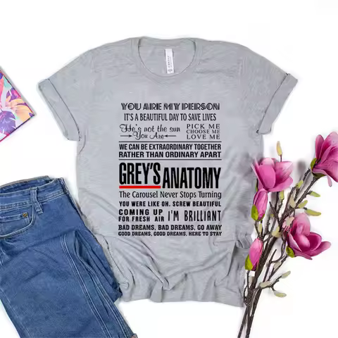 Grey's Anatomy Shirt Greys Anatomy Quotes T-shirt You Are My Person Shirt It's A Beautiful Day To Sa