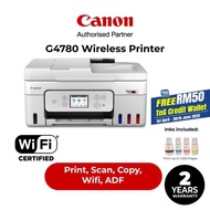 Canon PIXMA G4780 MegaTank Wireless All-In-One Printer(Print/Scan/Copy) 2 Years OSS