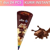 1 dus 24 pcs es cream aice chocolate max ice cream cone coklat