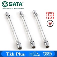 SATA 09044 3pcs double flex head socket wrench 08-19mm
