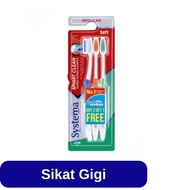 Systema Toothbrush contains 3