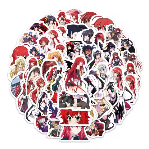 100pcs Cartoon High School DxD Rias Gremory Graffiti Stickers for Decorative Scrapbooking Stationery