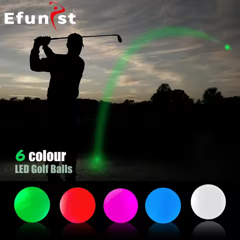 Golf LED Glow Ball For Night Sports Practice Glow Ball Can Be Used Repeatedly Long Lasting Bright Lu