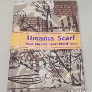voal miracle syari motif metal logo UMAMA SCARF 130 x 130 kerudung segi 4 empat jilbab jumbo