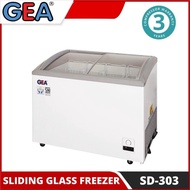 Chest Freezer Box Sliding Gea Sd-303 Curve Glass Es Krim Ice Creamgese