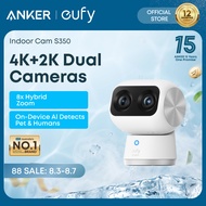 [SIRIM] ANKER eufy Indoor Security Cam S350 - 4K UHD Dual Cameras, 8× Zoom, 360° AI Tracking, Human 