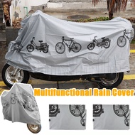 Motorcycle Rain Cover - Outdoor Bicycle Protective Case - Mountain Bike Protector Accessory - For Lectric Vehicle - Waterproof Dustproof Foldable - Sun Protection Multifunctional