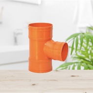 ORANGE HIGH QUALITY PVC SANITARY TEE FITTINGS