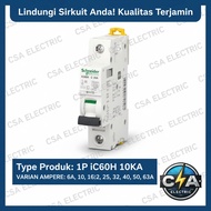SCHNEIDER MCB VARIANT ACTI9 iC60H 1P 1A/2A/4A/6A/10A/16A/20A/25A/32A/40A/50A/63A 10kA/15kA - A9F841*