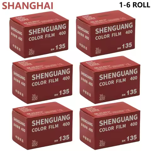 1-6 RollS Shanghai COLOR FILM 400 135Film C41 FILM Retro Warm Scenery Portrait 36 Sheets With DX Cod
