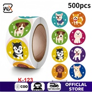REWARD STICKER ROLL STICKER Label contains 500 pcs, round reward sticker for children's motivational