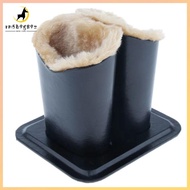 RM5B9G89Z ลายหนัง PU ที่วางแว่นตา สองเท่า บุขนนุ่ม ที่เก็บแว่นตา แบบพกพา พร้อมฐานแม่เหล็ก กล่องใส่แว