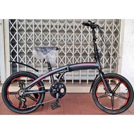 💯SIAP PASANG 20" COYOTE FOLDING BIKE SHIMANO 7 SPEED with SPORT RIM