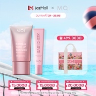 Bộ đôi Kem chống nắng nâng tông Natural Tone Up Sun Milk 40ml và Má hồng sữa ửng hồng tự nhiên Baby