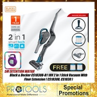 Black & Decker CS1830B-B1 18V 2 In 1 Stick Vacuum With Floor Extension ( CS1830B, CS1830 )