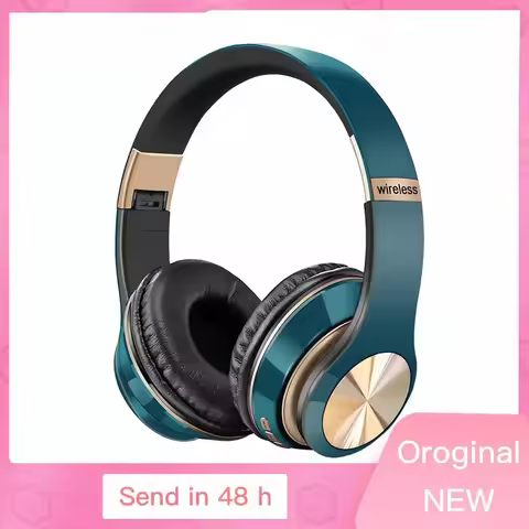 T5 Wireless Bluetooth Headset With Microphone Noise Reduction Foldable For Phone Wired Headphones Bl