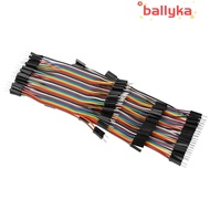 BALLYKA 3 PCS Dupont Wire, 10CM 40 Pin Breadboard Jumper Wires, Electronics Prototyping M To F / M T