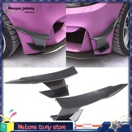 Universal Carbon Fiber Look Car Front Bumper Lip Splitter Fins Body Canards Diffuser Spoiler for