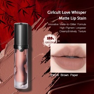 Love Whisper Matte Lip Stain #M58 Brown Paper Innovative Matte-To-Glitter Formula Creamy & Velvety T