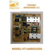 TOSHIBA POWER BOARD 40PX200EM ( O )