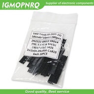 Transistor Assorted Kit (SOT-23) 18kinds*10pcs=180pcs 2N2222 S9013 S9014 S9015 S9018 S8050 S8550 555