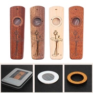 Seruling Kazoo Kayu Sapele Walnut, Alat Muzik Ukulele, Harmonika, Hadiah Untuk Kanak-Kanak Dan