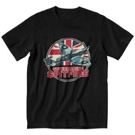 Spitfire RAF Supermarine Fighter Aircraft Plane Tshirts Men Short Sleeve T Shirt Airplane British ww
