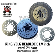 Ring Beadlock Rims 1.9 4pcs Stainless Steel RC 1/10