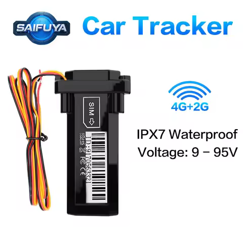 Car Gps Tracker Motorcycle Positioning Waterproof Design Supports 9-95V Voltage Google Maps Vehicle 