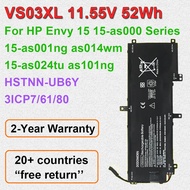 Replacement Laptop Battery VS03XL For HP Envy 15-AS 15-AS014WM 15-AS001NG 15-AS024TU Series TPN-I125