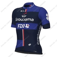 2026 STYLE 2023 FDJ Team Cycling Jersey Set France Summer Clothing Mens Road Bike Shirts Suit Bicycl
