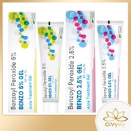 Kem Mụn Benzo Benzoyl Peroxide 2.5% 5% 30g
