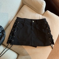 GUZILIAN | Pure Desire Hot Girl Autumn Winter New Style Utility Mini Skirt Small Design Sense Americ