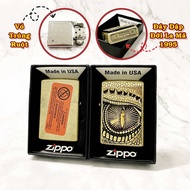 BẬT LỬA ZIPPO MỸ LIMITED EDITION HÌNH MẮT RỒNG - ĐỜI LA MÃ 1995 - RUỘT USA (CÓ TEM ĐỎ) - (XÀI XĂNG)