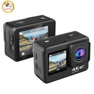 Q60AR 4K 30FPS 24MP WiFi Action Camera Waterproof 170°Wide Angle Len Dual Screen Display Video Camera For Outdoor Sports Cycling Diving