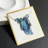 海藍寶海豚項鍊