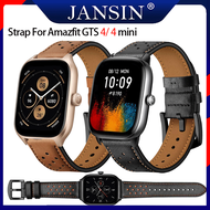 For Amazfit GTS 4 mini smart watch Leather loop Watch Band For Amazfit GTS 4 Replacement Wrist strap