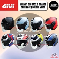 HELMET GIVI M37.0 GRANDE SCUDO HELMET OPEN FACE HELMET | DOUBLE VISOR