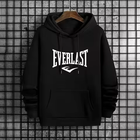 Everlast Classic Men's Hooded Jacket 2026 Outdoor Sports Fitness Leisure Fashion Premium Sweatshirt 