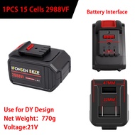 2988Vf/1688Vf 59800mAh Rechargeable DAYI Lithium Battery Mesin Rumput Bateri Impact Drill Grinder Im