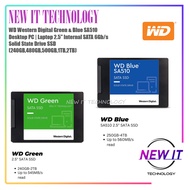 WD Green & Blue SA510 Desktop PC | Laptop 2.5" Internal SATA 6Gb/s Solid State Drive SSD (240GB,480G