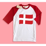 World Cup Raglan T-shirt World Cup Denmark flag