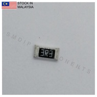 10PCS Taiwan-Grade 3.3R ±5%, 0805 SMD Resistor (3R3)
