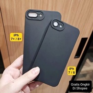 Softcase / Casing Pro Camera iphone 7 Plus/8 Plus/iphone 7/8 Silicone Full Black