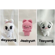 [by.savitri.raini]Amigurumi NCT Taeyong|Doyoung|Jaehyun crochet doll keychain