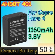 1160mAh 3.8V Hero 4 Hero4  AHDBT 401 Battery  for Gopro Hero 4 Camera Batteries Go Pro Hero4 Bateria